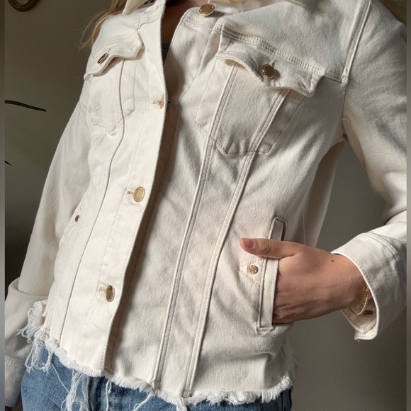 Liverpool White Denim Jacket - Picture 9 of 9
